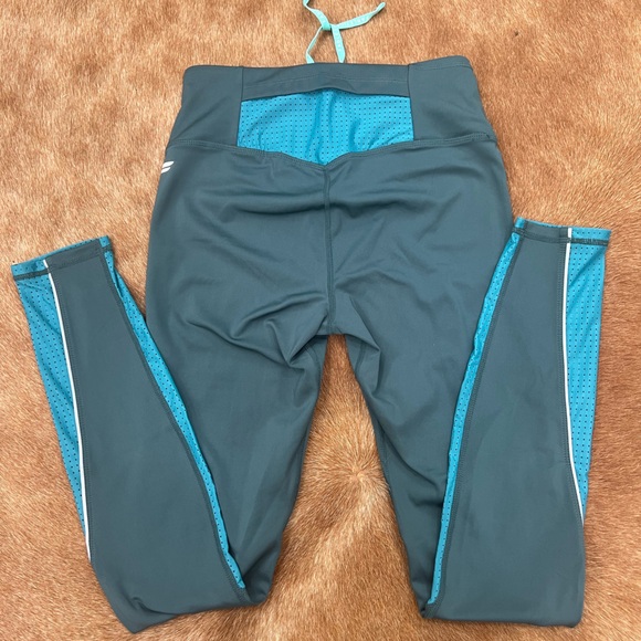 FABLETICS Storm Slate/Ocean Eyes Stride 9 High Waisted Legging - Picture 2 of 6